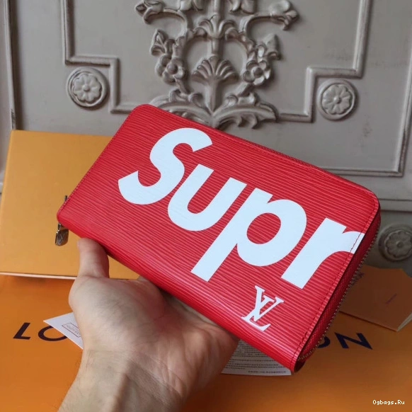 wallet Vuitton supreme Zip Louis 0423